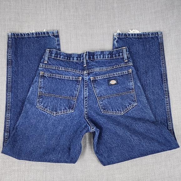 Dickies Straight Leg 100% Cotton Medium Wash Denim Jeans. Size 30×30 - Picture 5 of 5